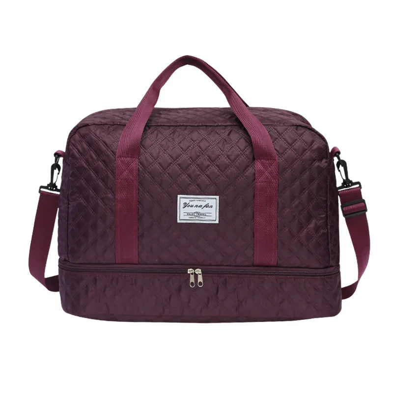 Lightweight Luggage Bag, Large Capacity Travel Duffle Bag Gym Tote Bags, Shoulder Weekender Overnight Bag