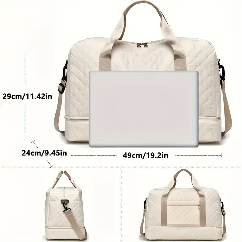 Lightweight Luggage Bag, Large Capacity Travel Duffle Bag Gym Tote Bags, Shoulder Weekender Overnight Bag