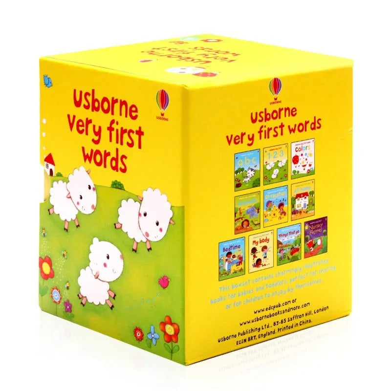 10books/set English Books Usborne Very First Words Hardcover Board Book Children's Enlightenment Educational Picture Textbook