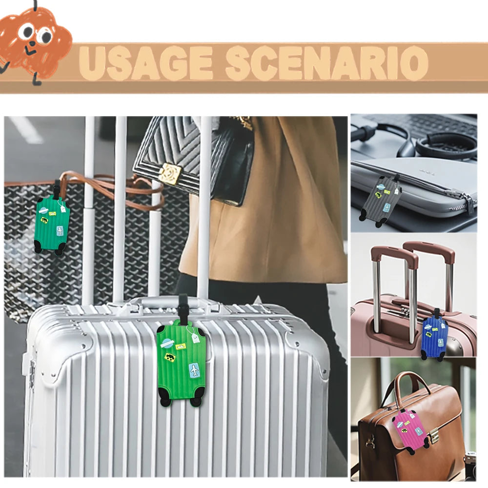 Multifunctional Anti - Loss Luggage Tag: Durable, Privacy - Protected, Waterproof & Boarding Pass Compatible