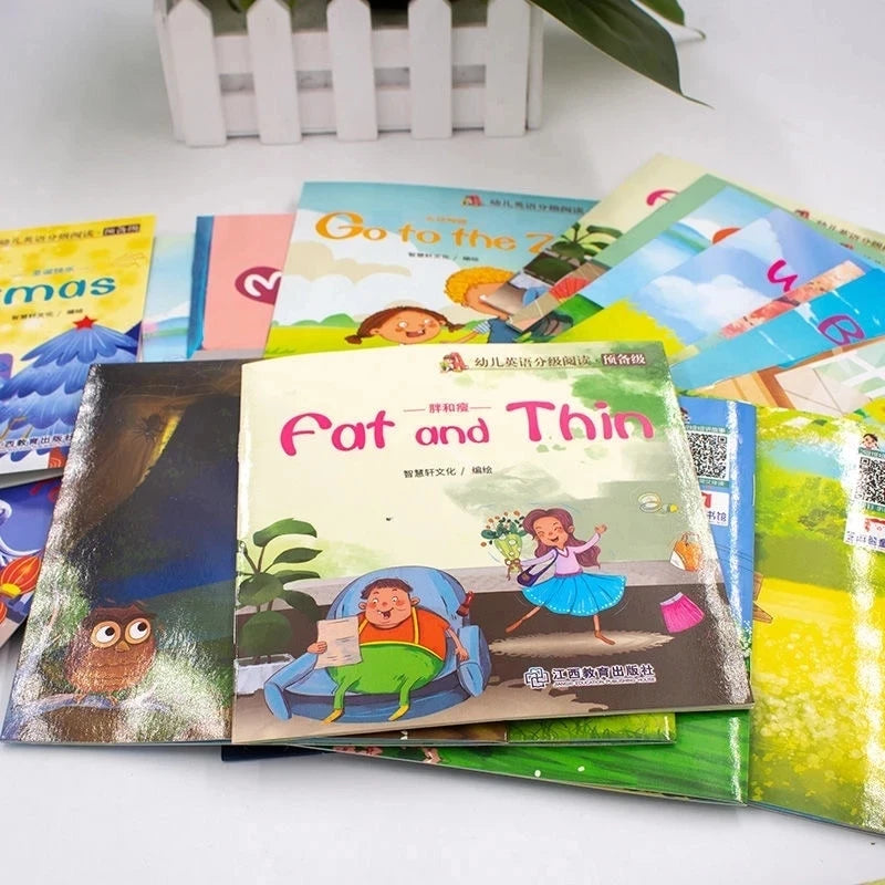60 Books/set Children's English Early Learning Picture Book Storybook Enlightenment Cognitive Tale Bedtime Story Book