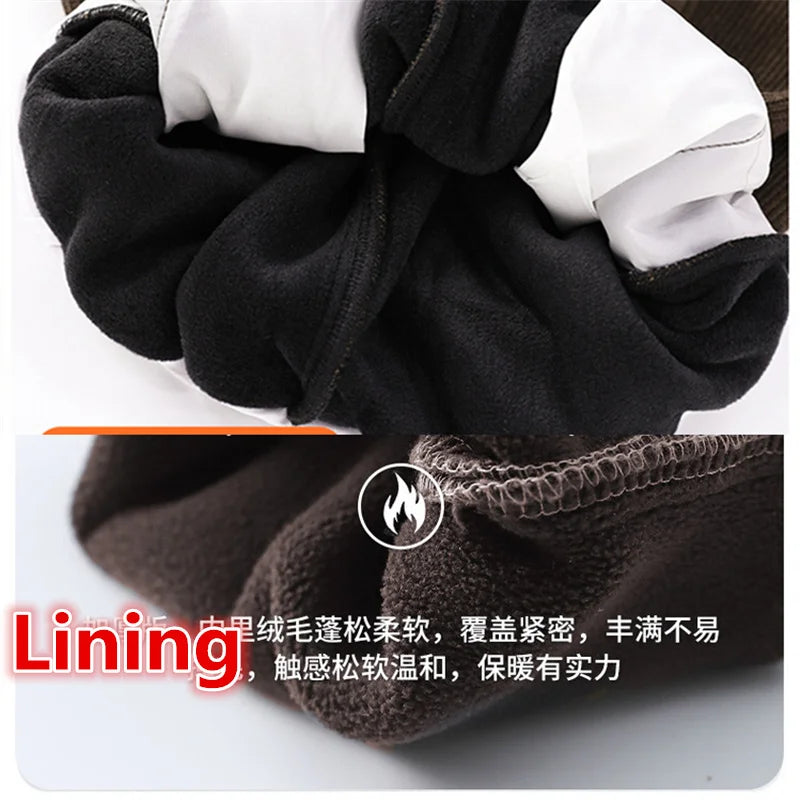 Teenage Boy Warm Fleece Cartoon Jeans Pants For Age 5 6 7 8 9 10 11 12 13 14 Years Child Winter Corduroy Denim Trousers Jeans