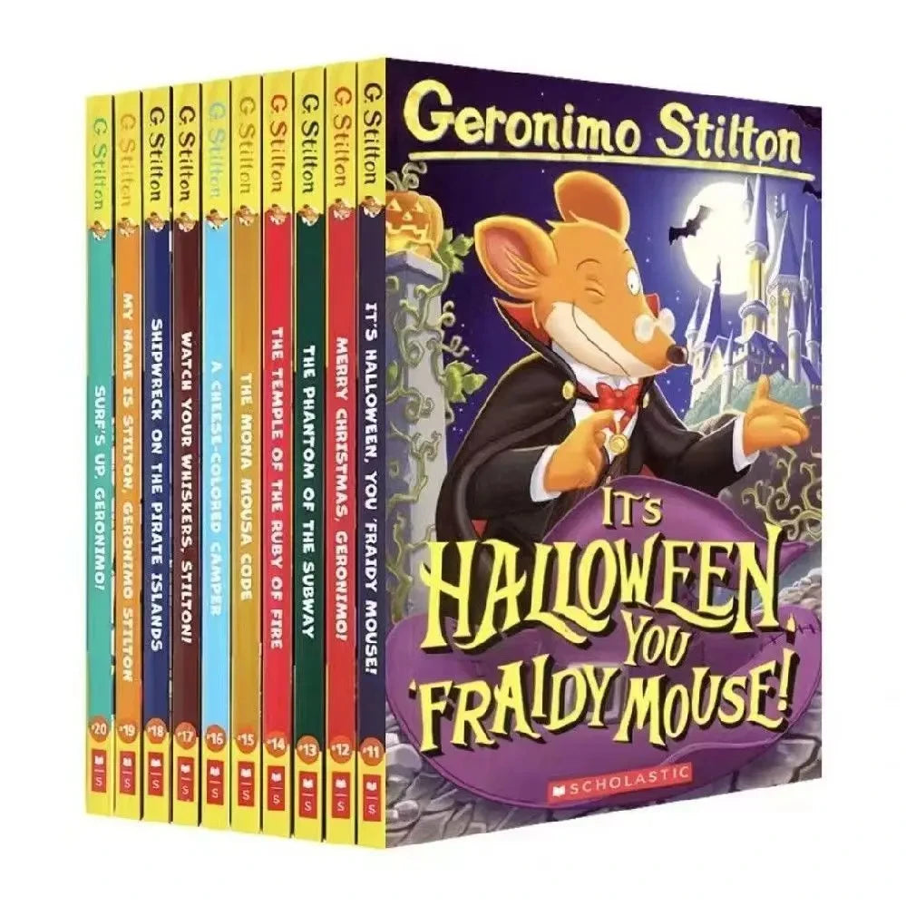 Geronimo Stilton Mouse Reporter 1-80 English Original Chapters, Bridge Books, Complete Set Of 80 Books! Education Teaching