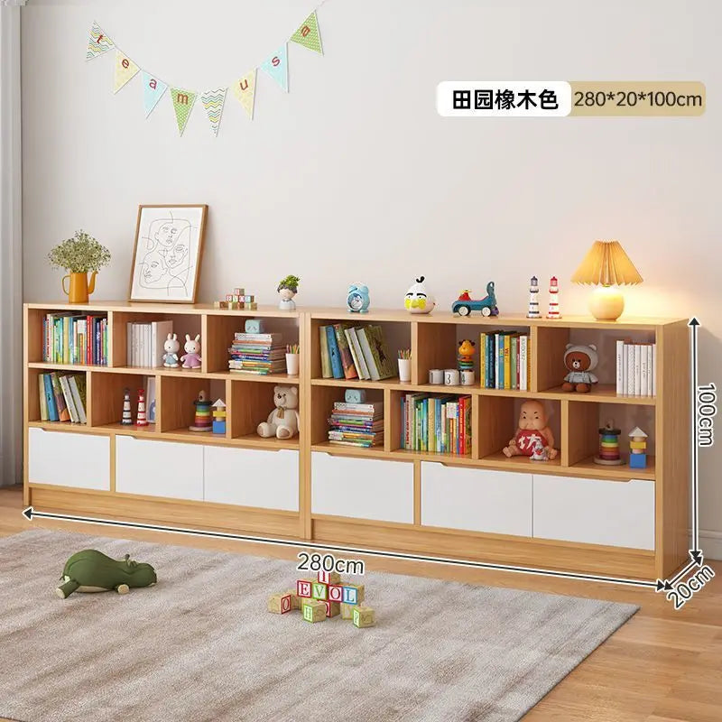 Children's Bookshelf - Sturdy Wooden Storage for Kids' Books and Toys Kids' Bookcase - Safe and Durable Bookshelf for Toddlers