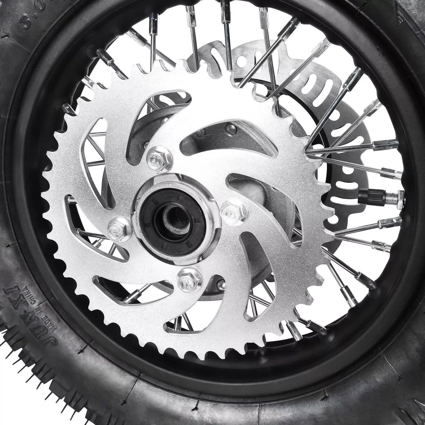 TDPRO 10" Rear Wheel 3.00-10 Rim Tire Tyre Disc Brake Wheel fo Dirt Pit Bike 50cc 70cc 90 Motorcycle