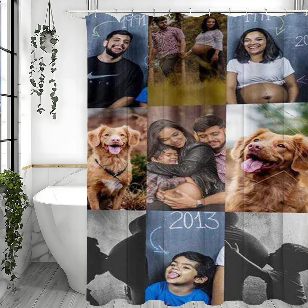 Custom shower curtains, custom curtains for bathrooms, photos of shower curtains with hooks for bathroom decoration