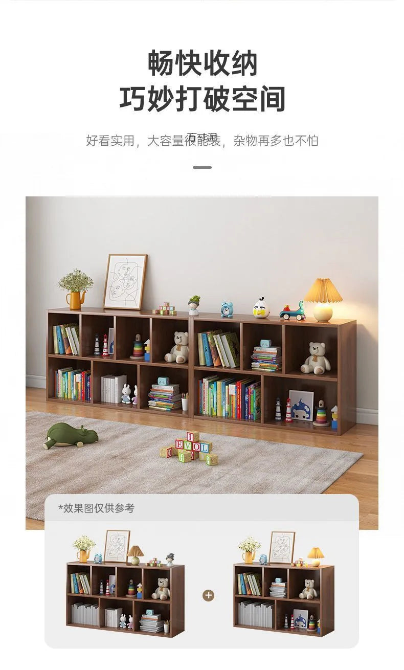 Children's Bookshelf - Sturdy Wooden Storage for Kids' Books and Toys Kids' Bookcase - Safe and Durable Bookshelf for Toddlers