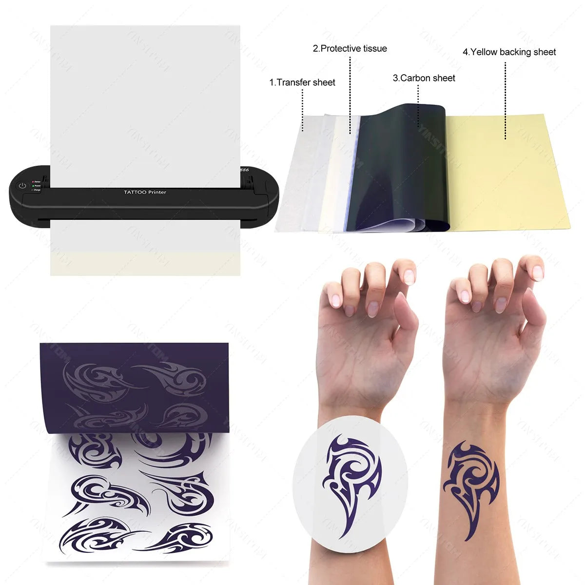 Tattoo Transfer Machine Stencils Device Copier Printer Drawing Thermal Tools For Tattoo Photos Transfer Paper Copy For beginner