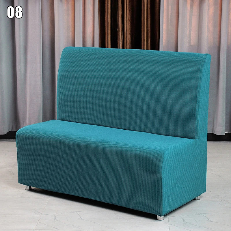 Bar Cafe Internet Bar Armless Sofa Cover Elastic Thickened Corn Velvet Hotel Restaurant Non Slip Stretch Sofa Covers Slipcovers