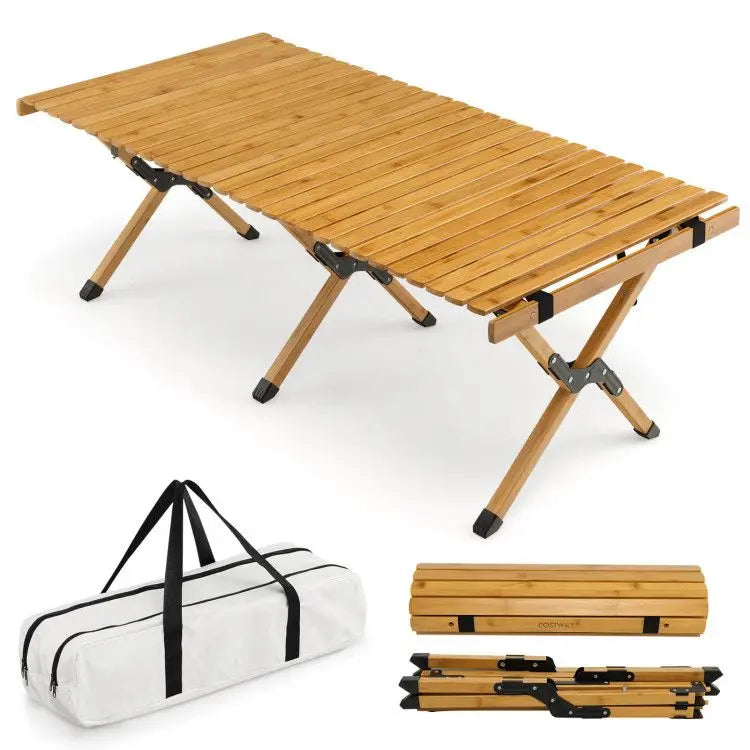 Portable Camping and BBQ Picnic Table with Carry Bag for Outdoor Activities