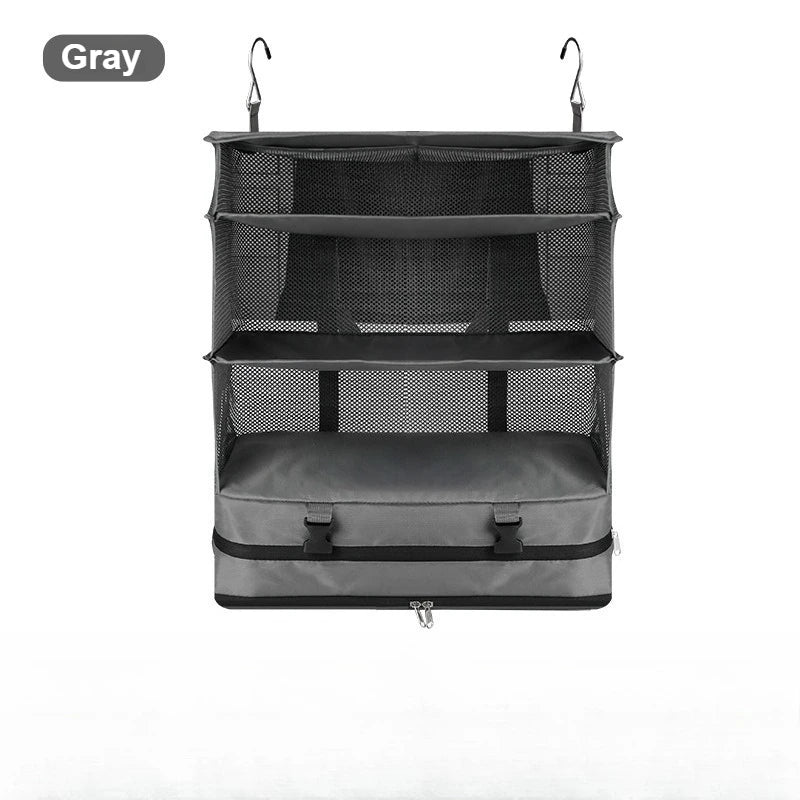 1 Set Housewares Luggage Travel Organizer Travel Essentials Hanging Packing Cubes Hanging Shelves Laundry Storage Compartment