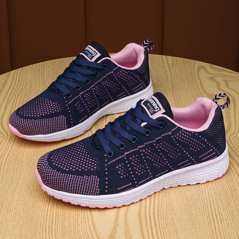 2025 Women Shoes Lightweight Running Shoes For Women Sneakers Breathable Flats Female Comfortable Sport Walking Shoes