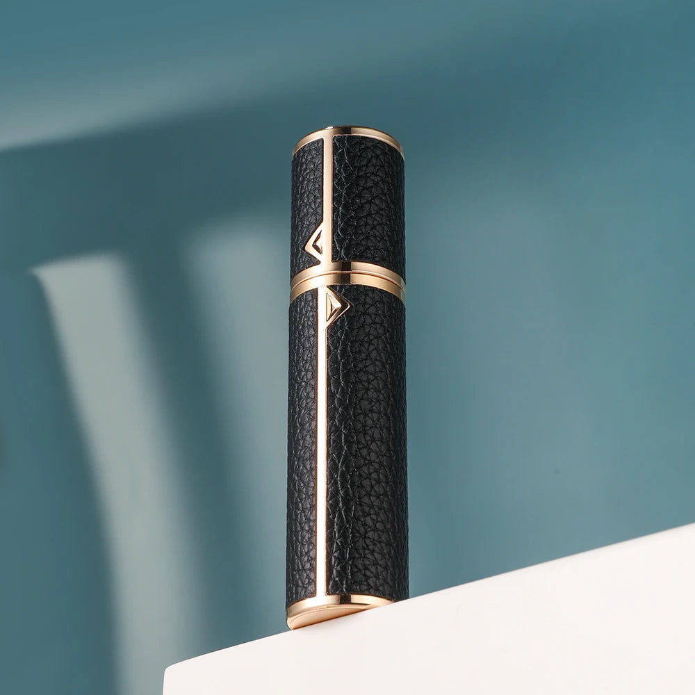5/8/10ml PU leather mini perfume Atomizer Bottle Sprayer Suitable for Boarding Tight Sealing Travel Customized Refillable Bottle