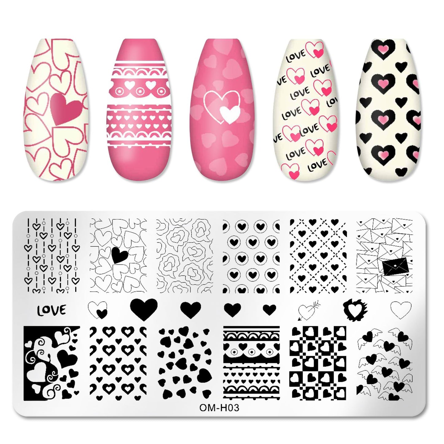 Manicure Printing Template Pattern Transfer Tool