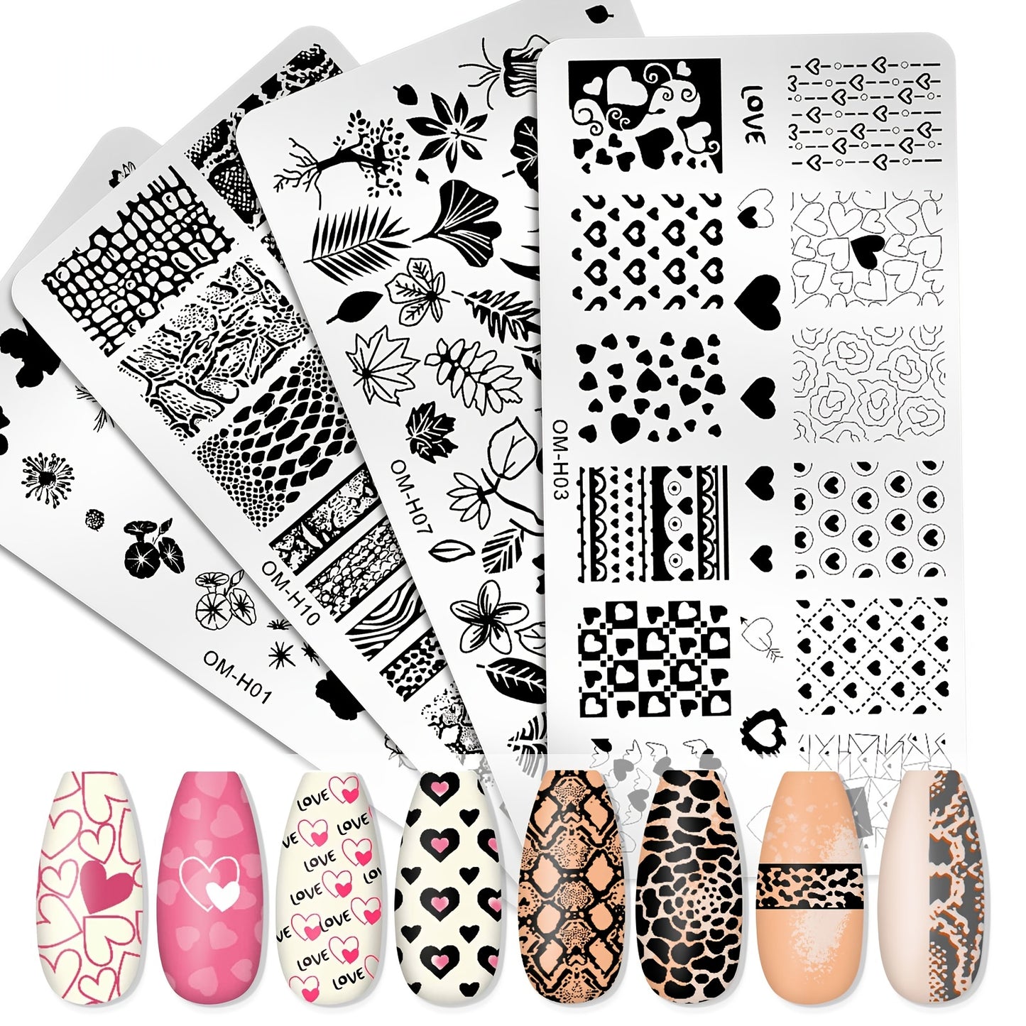 Manicure Printing Template Pattern Transfer Tool