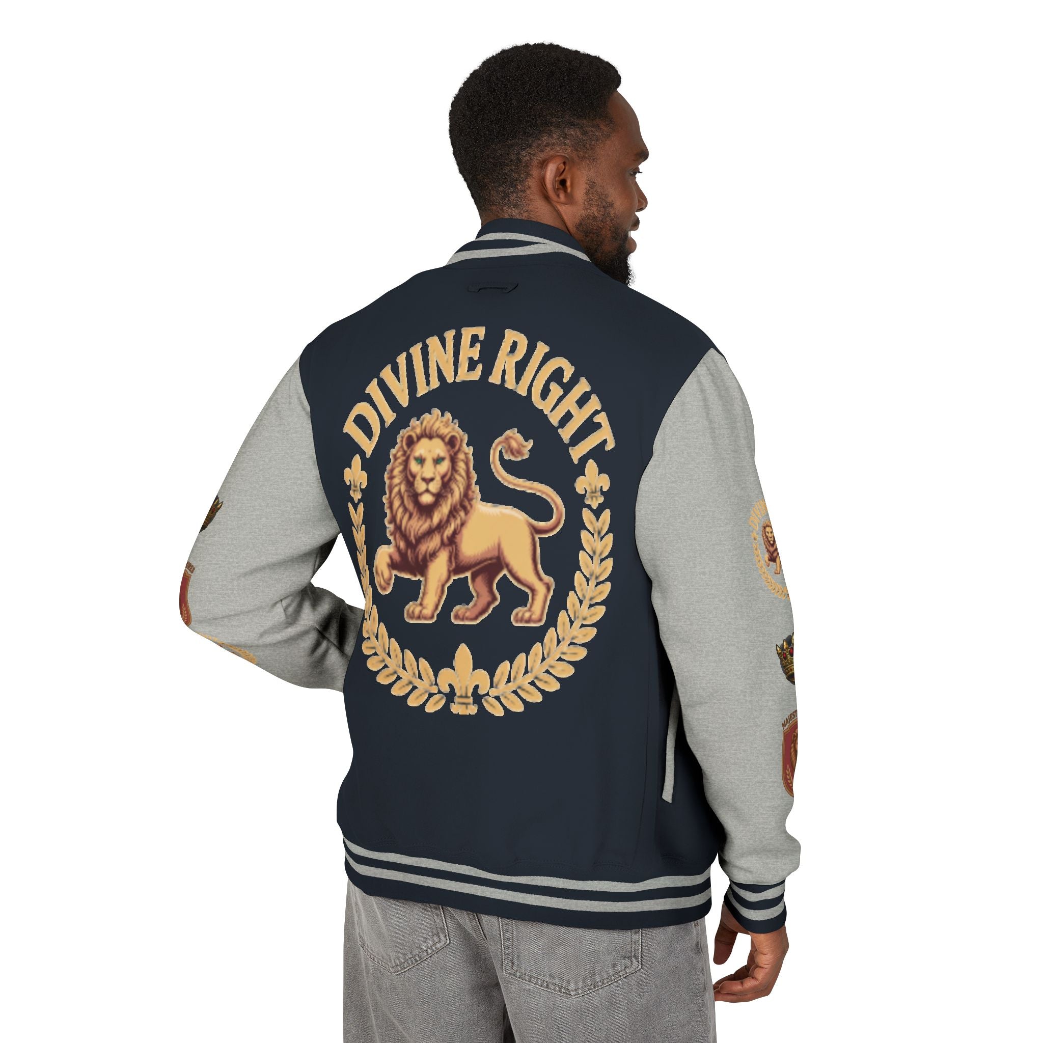 Men's "Crowned King" Varsity Jacket