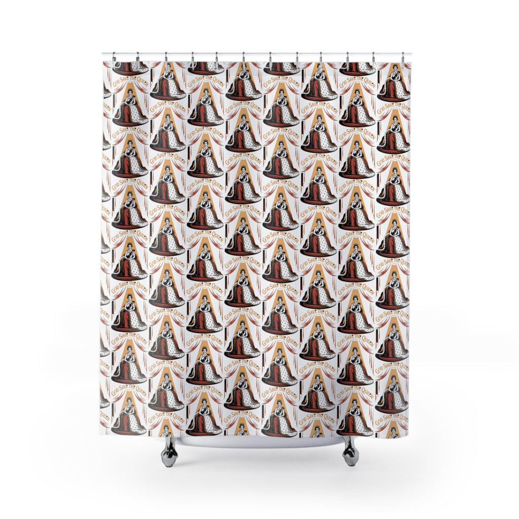 "God Save the Queen"  Shower Curtain