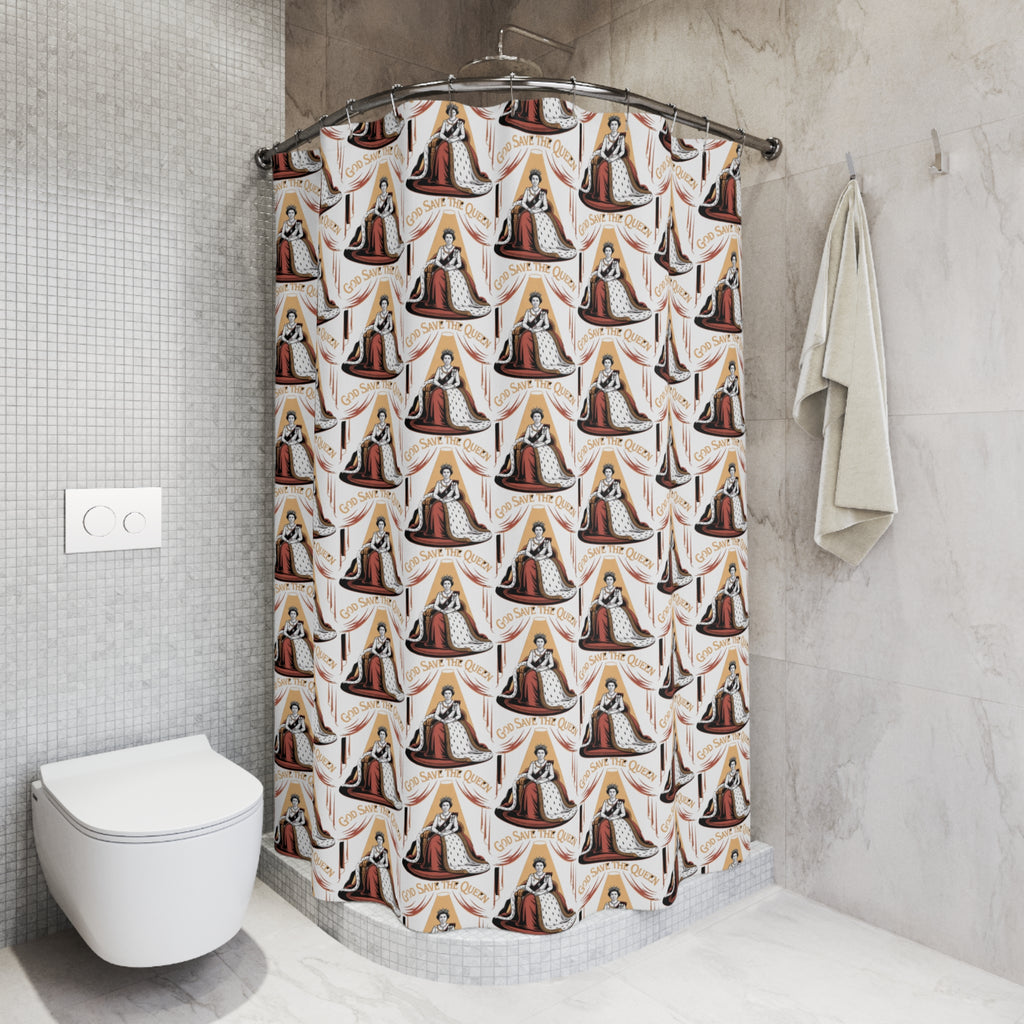 "God Save the Queen"  Shower Curtain