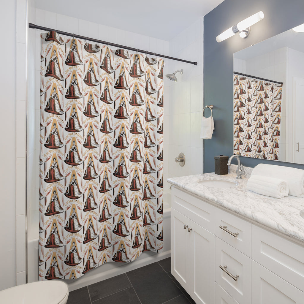 "God Save the Queen"  Shower Curtain