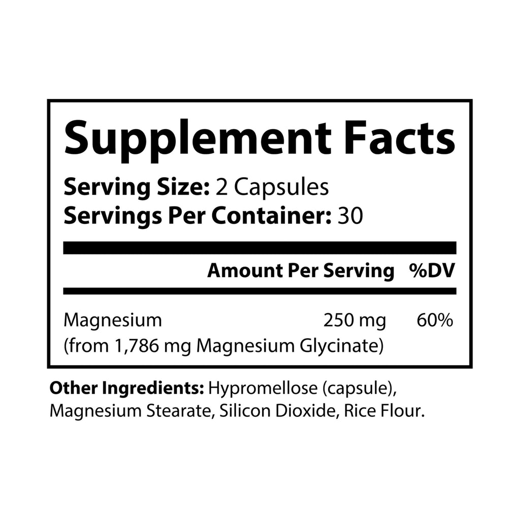Authentic Royalty "Crown Prince" Magnesium Glycinate Supplement (60 Capsules)