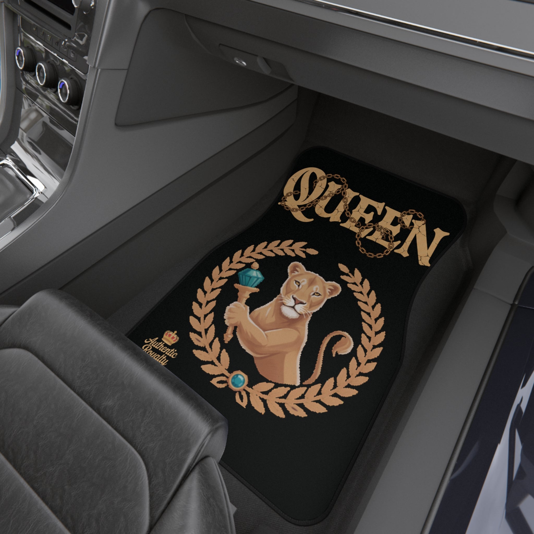 "Queen Lioness" 4 Set Car Mats