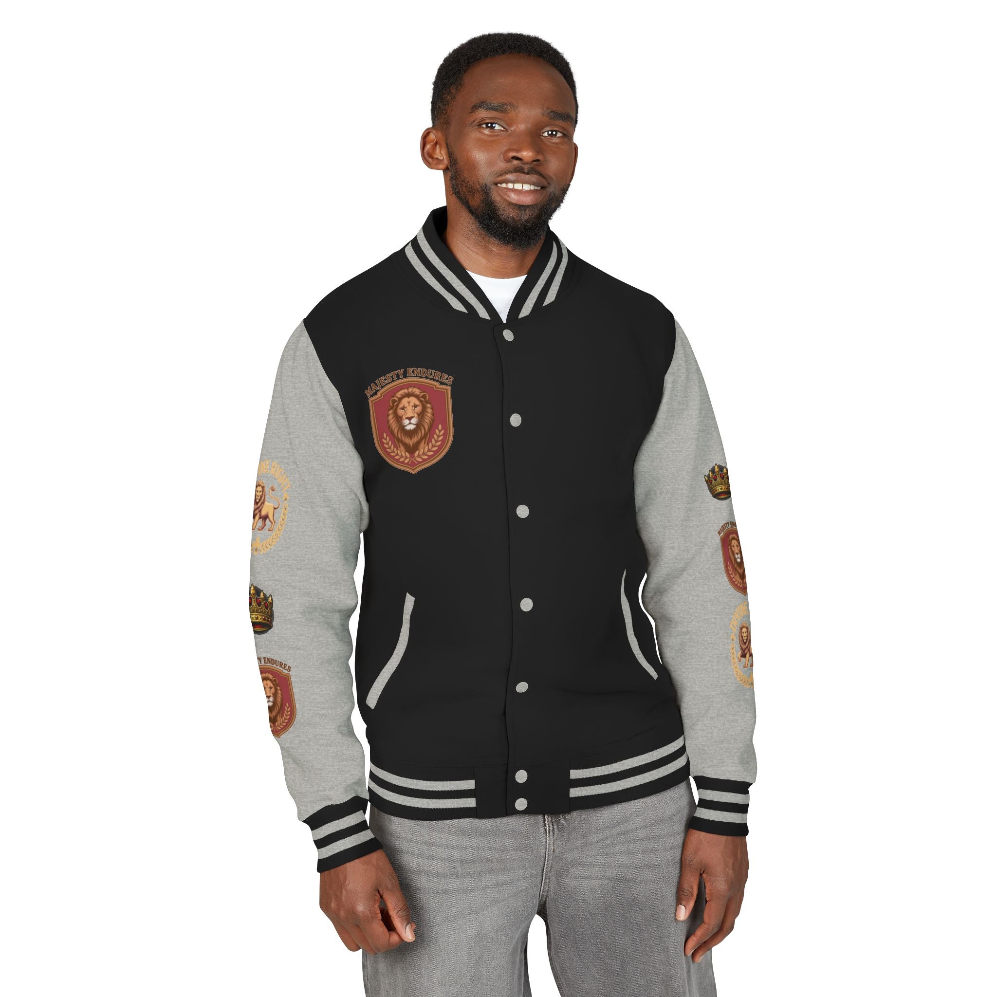 Men's "Crowned King" Varsity Jacket