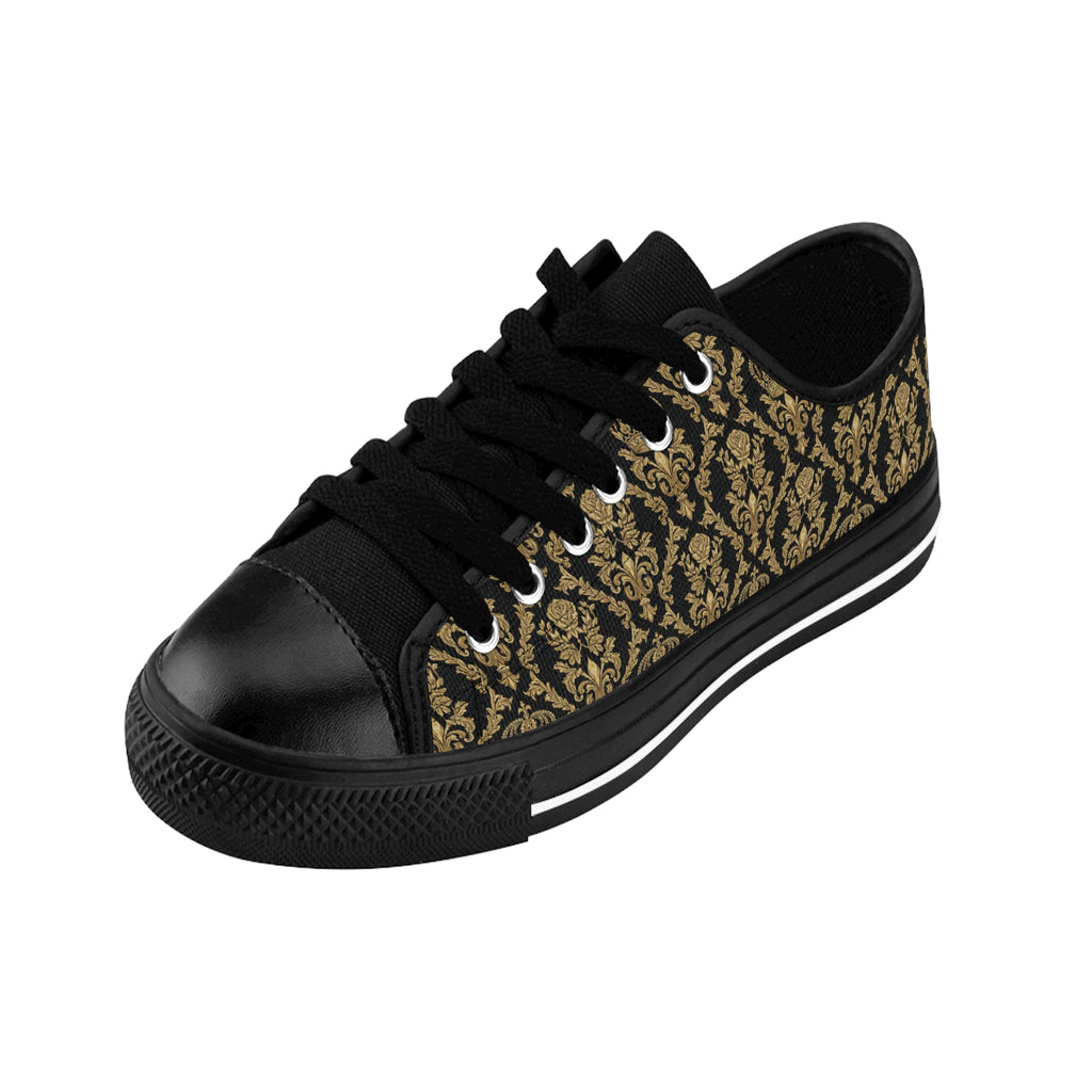 KoolKingKickz "Beige Damask" Low-Top Shoes