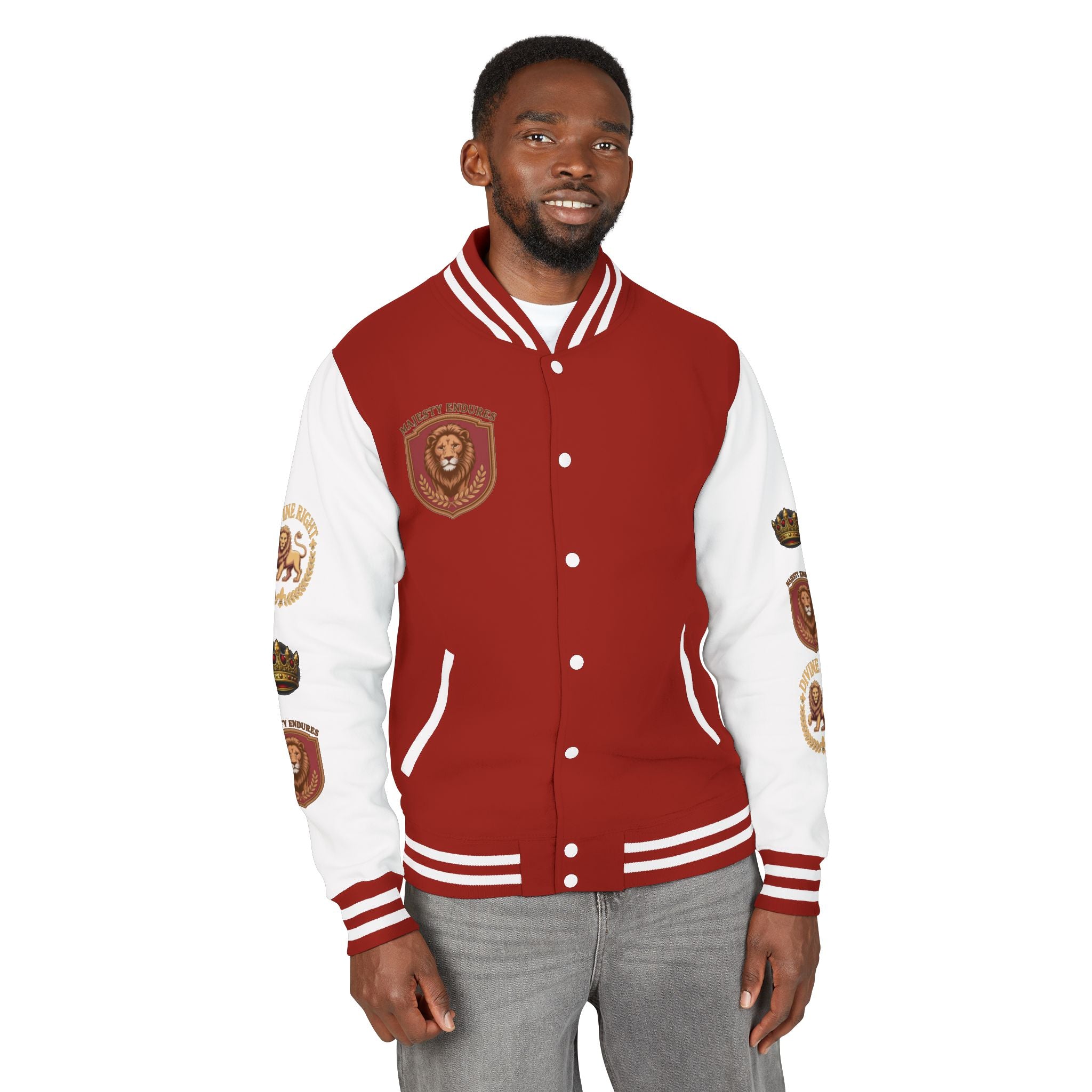 Men's "Crowned King" Varsity Jacket