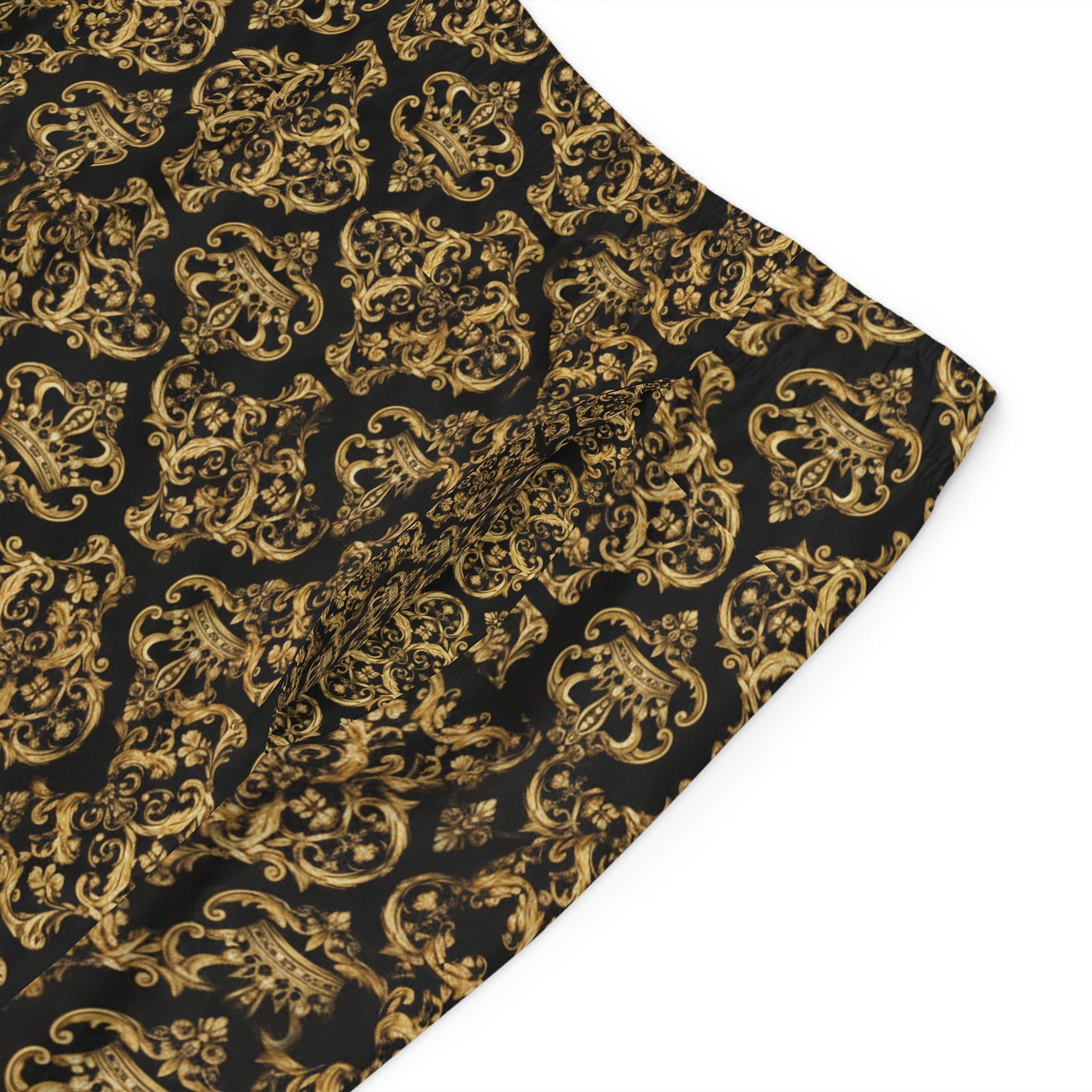 Gold Black Men's Board Shorts
