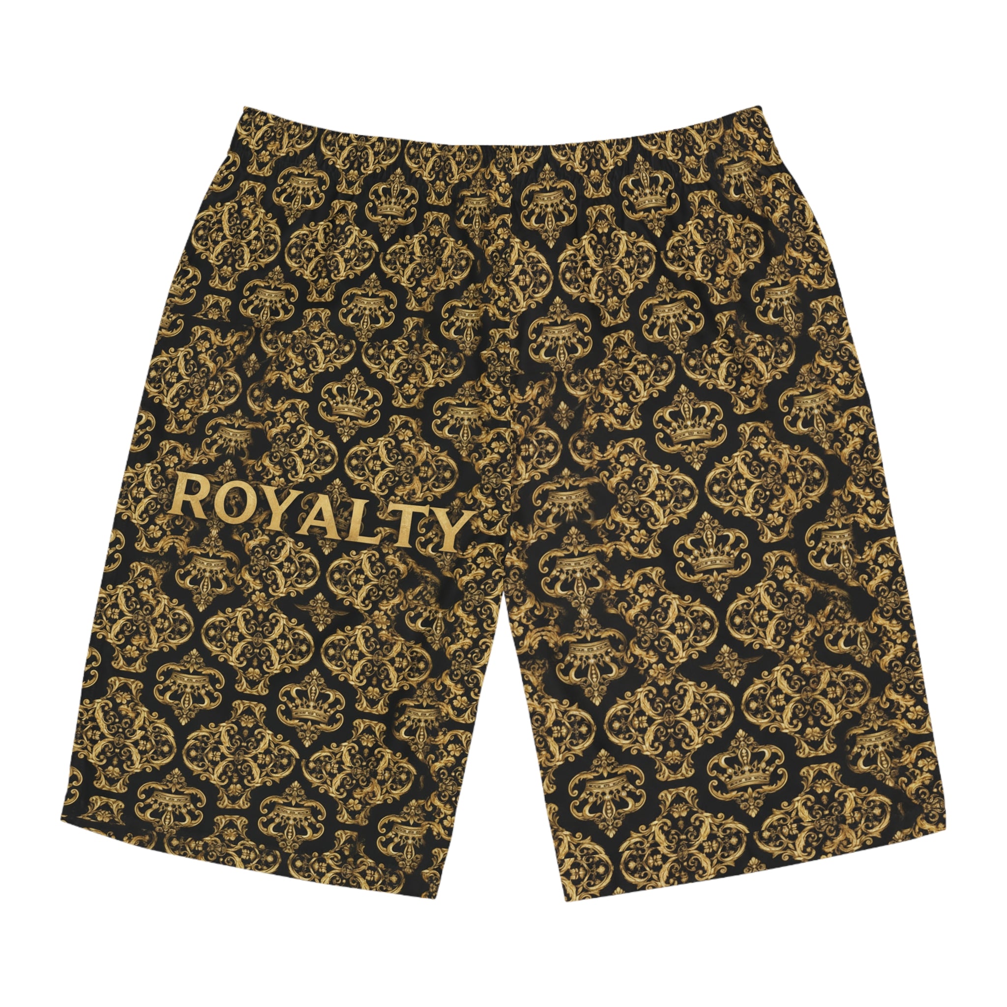 Gold Black Men's Board Shorts