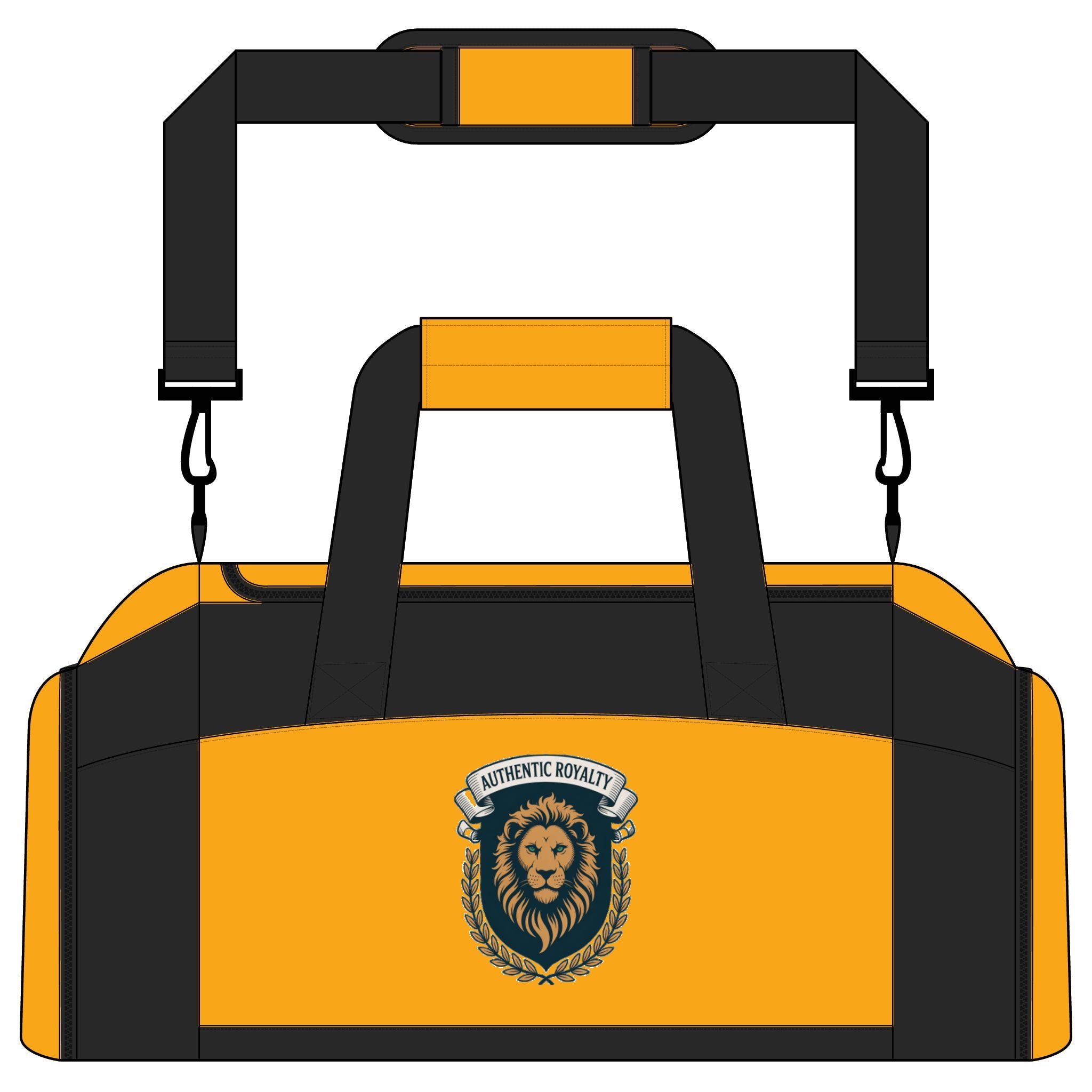 Authentic Royalty "Lion Crest" Athletic Gym Duffle Bag