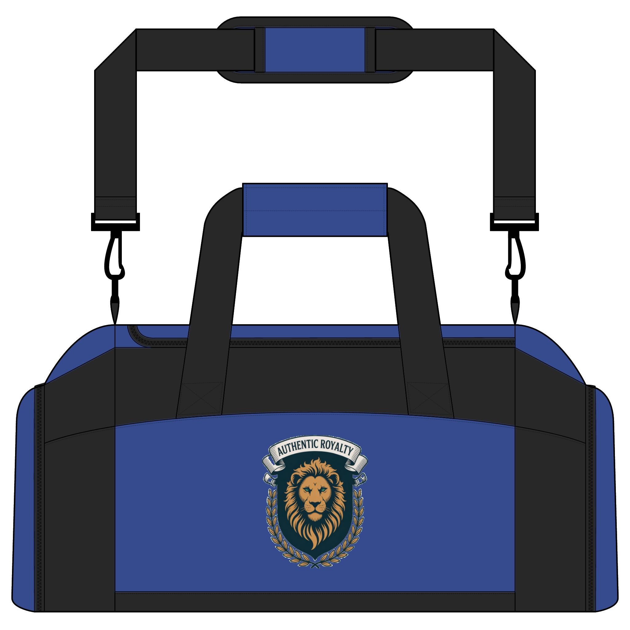 Authentic Royalty "Lion Crest" Athletic Gym Duffle Bag