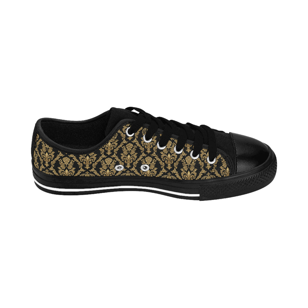 KoolKingKickz "Beige Damask" Low-Top Shoes