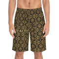 Gold Black Men's Board Shorts