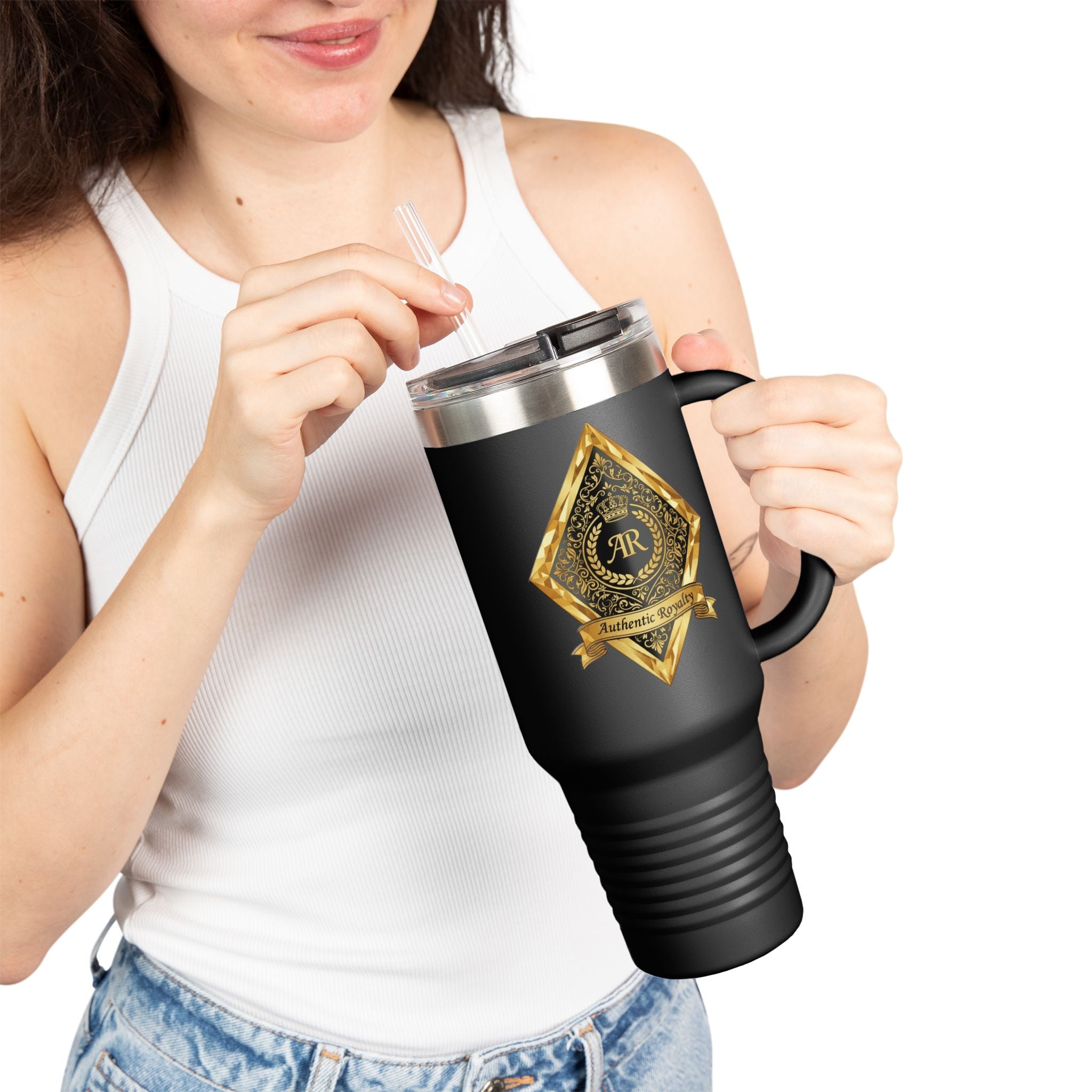 40oz "Gold Crest"  Tumbler