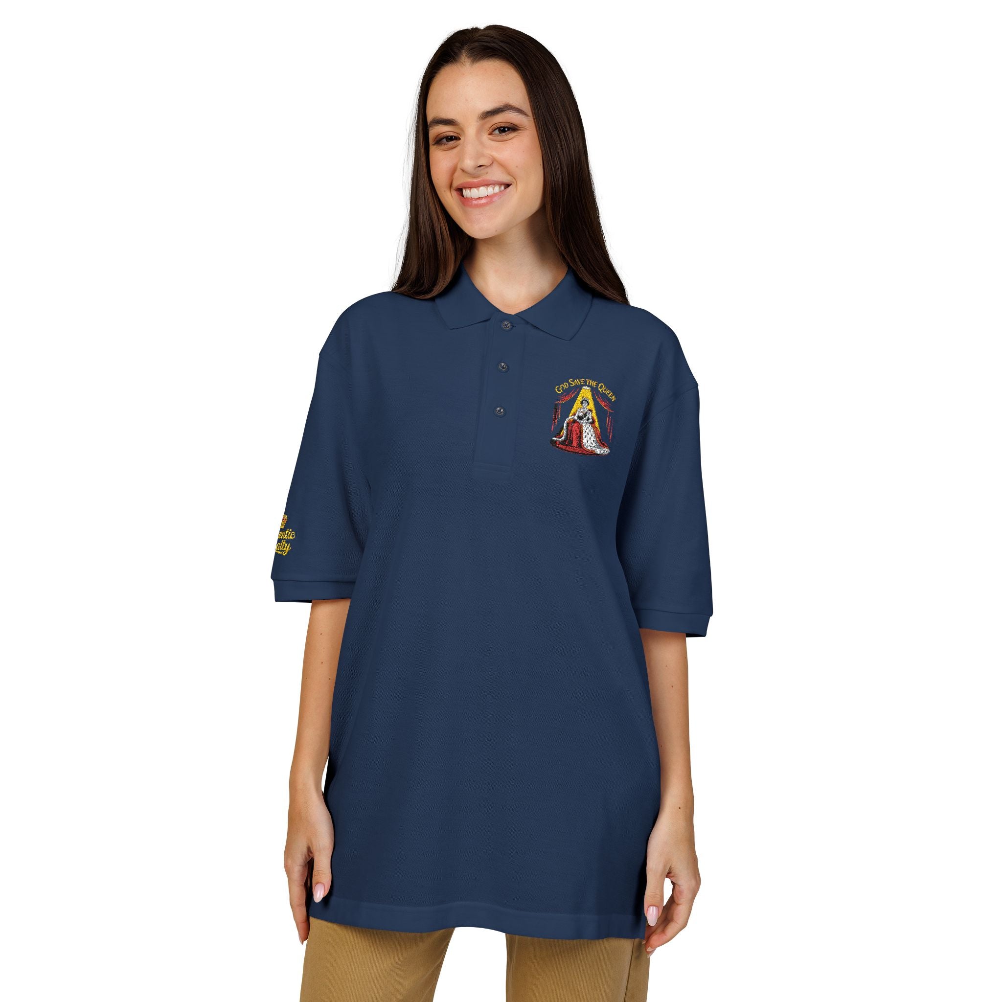 Women's "God Save The Queen" Polo Shirt