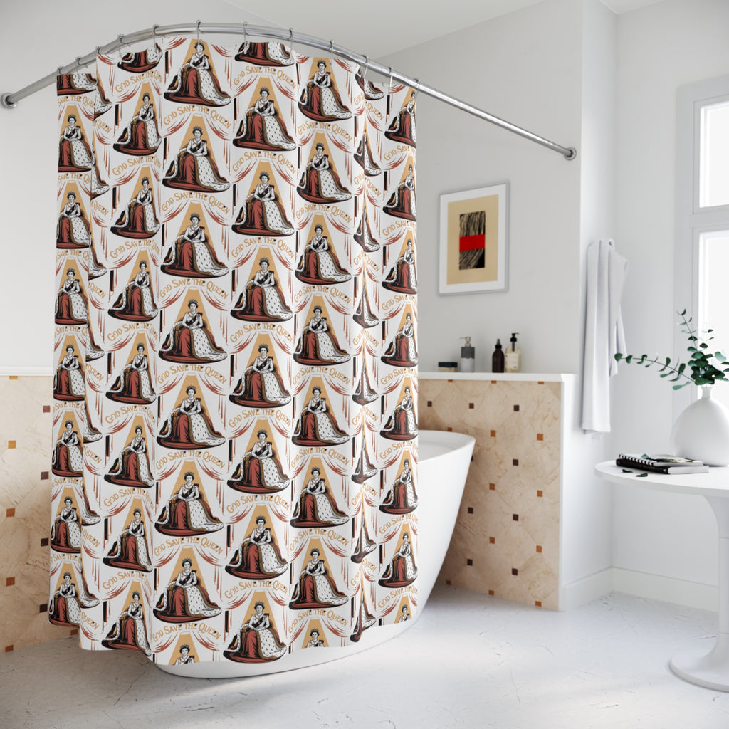 "God Save the Queen"  Shower Curtain
