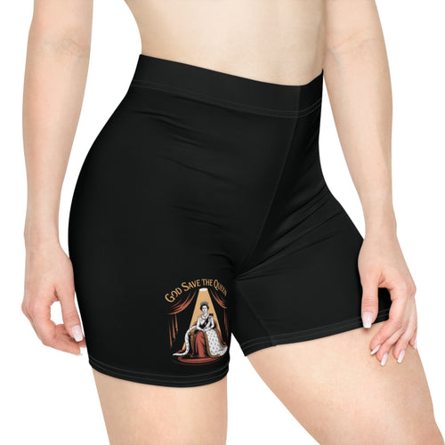 "God Save The Queen" Biker Shorts