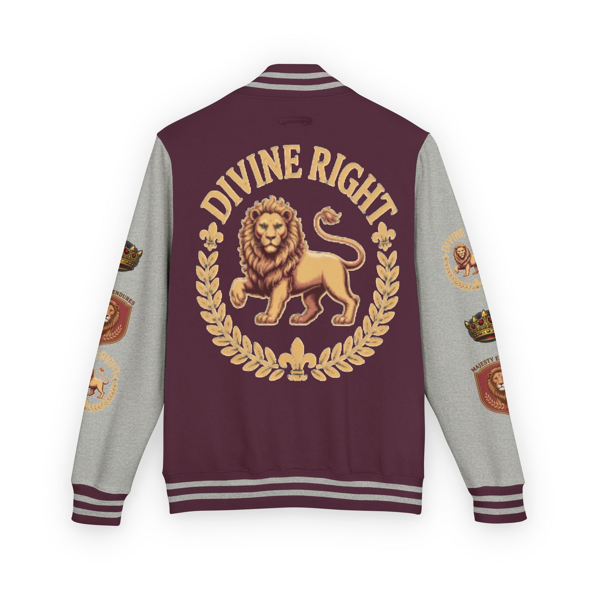 Authentic Royalty Men's "Crowned King" Letterman/Varsity Jacket