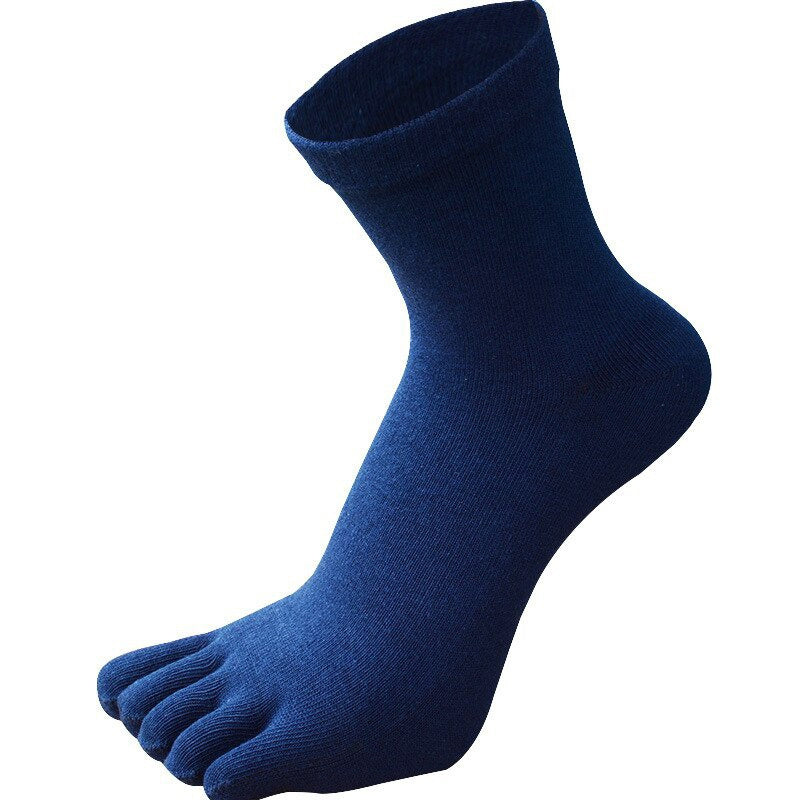 [1 Pair Breathable Sweat Socks] 1/5 Pair Men's Breathable Sweat Socks Toe Socks, Novelty Socks, Sports Socks