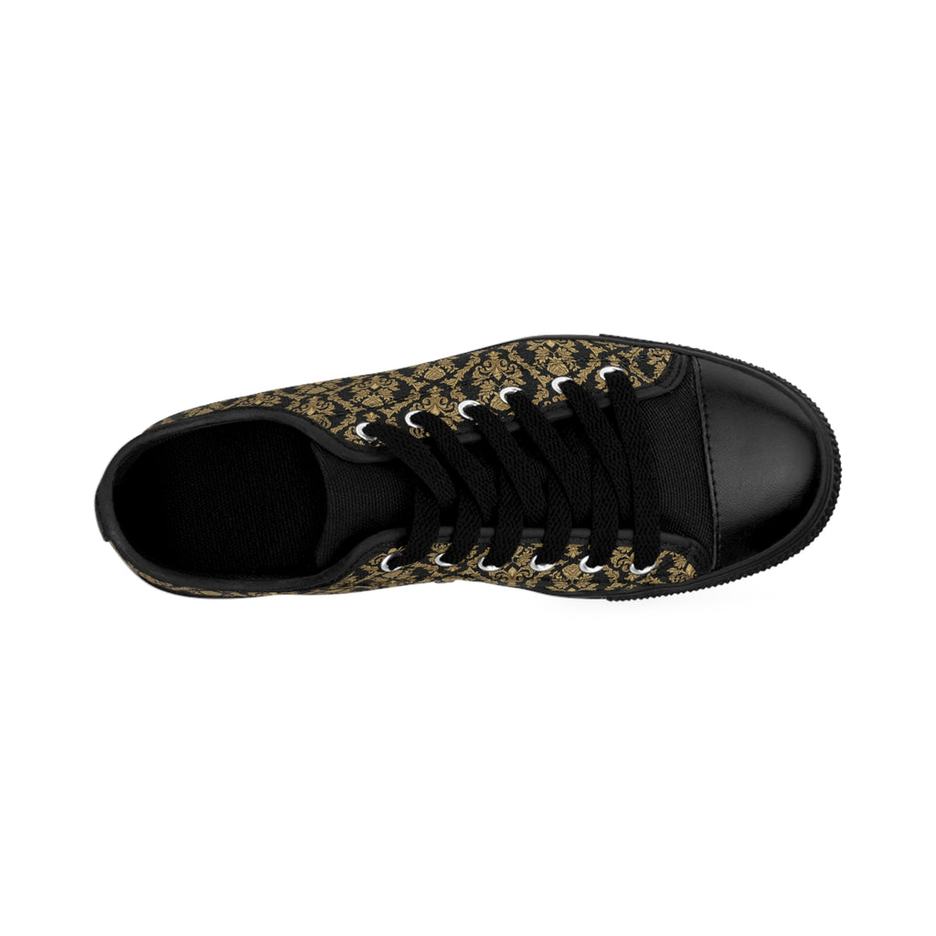 KoolKingKickz "Beige Damask" Low-Top Shoes