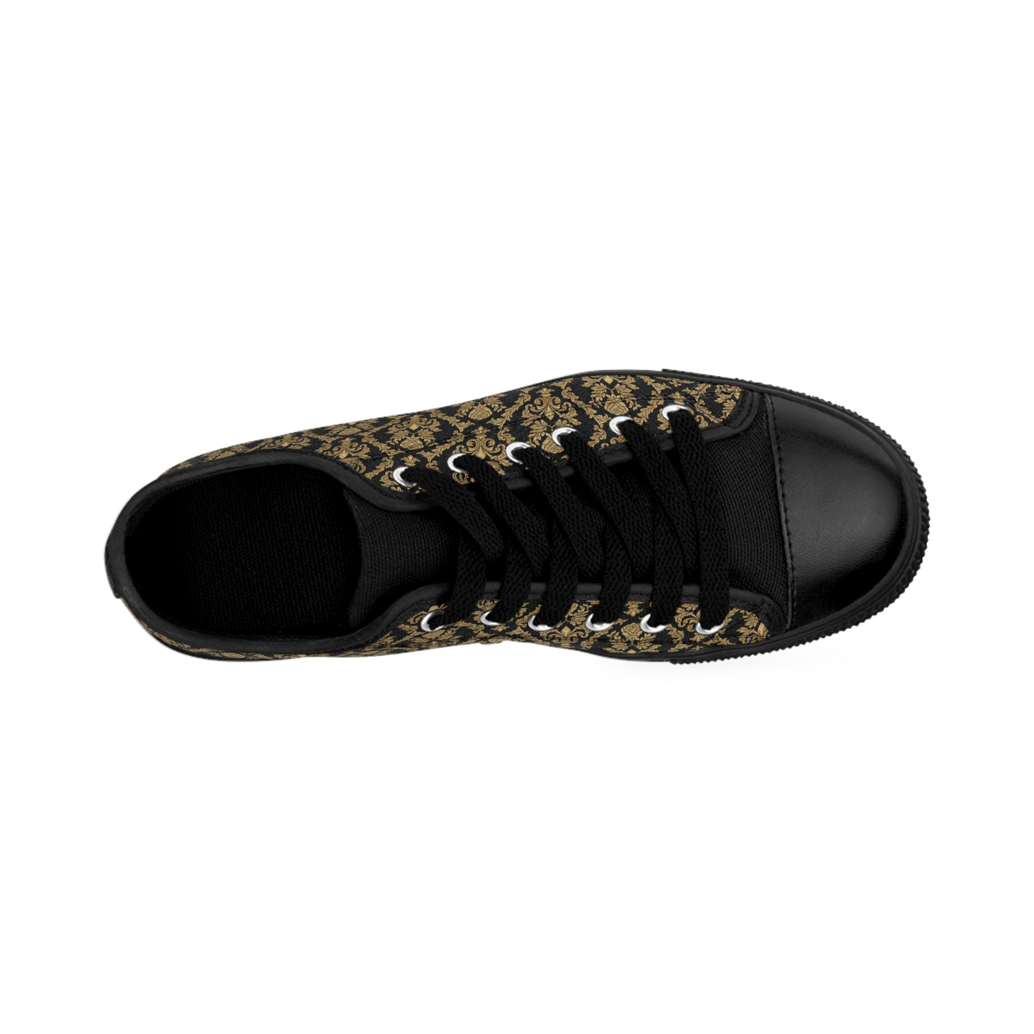 KoolKingKickz "Beige Damask" Low-Top Shoes