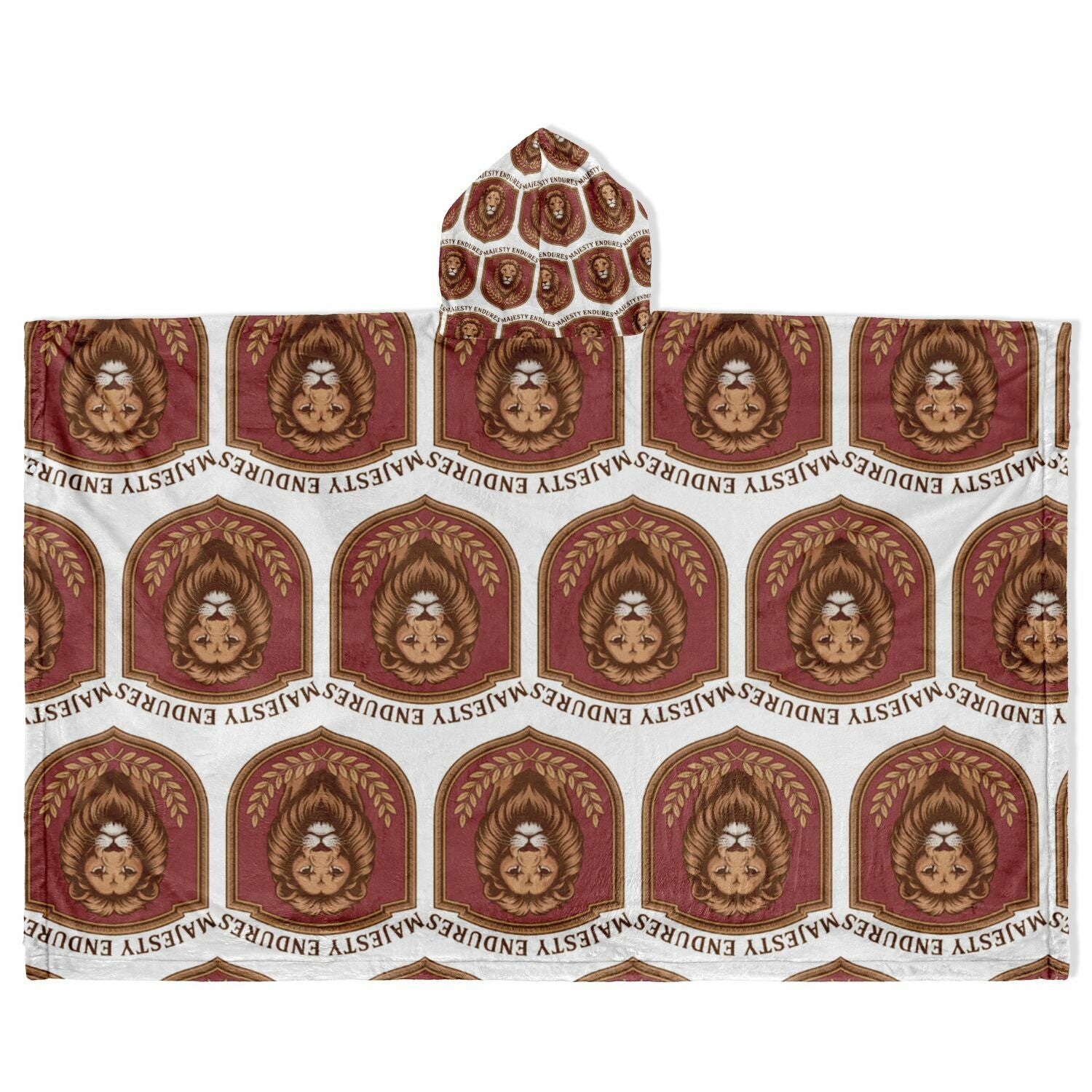 Authentic Royalty Men's "Majesty Endures" Flannel Blanket Poncho