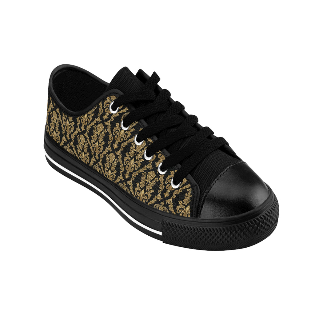 KoolKingKickz "Beige Damask" Low-Top Shoes