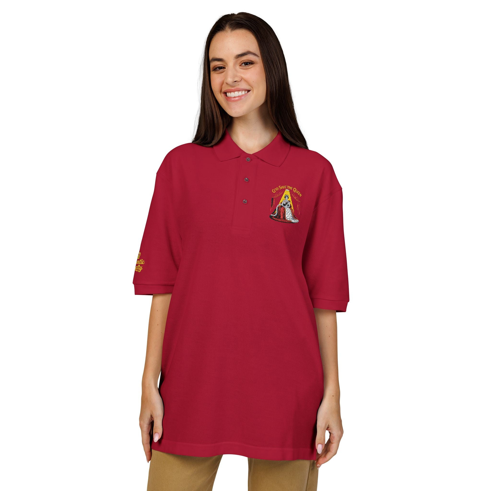 Women's "God Save The Queen" Polo Shirt