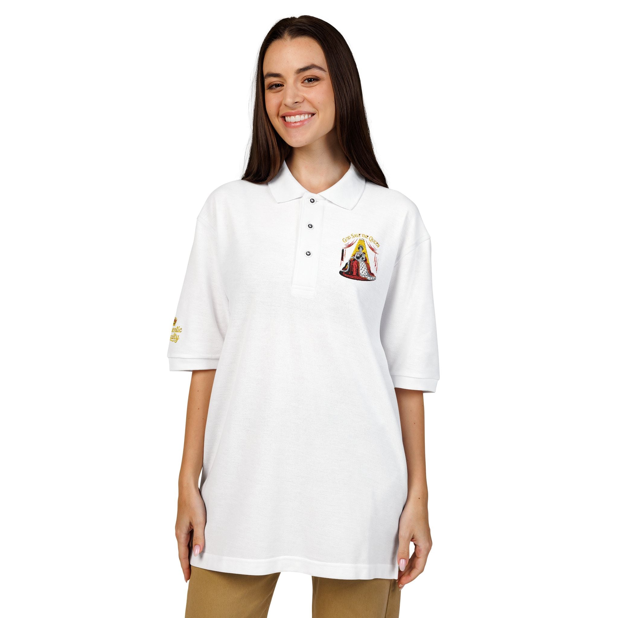 Women's "God Save The Queen" Polo Shirt