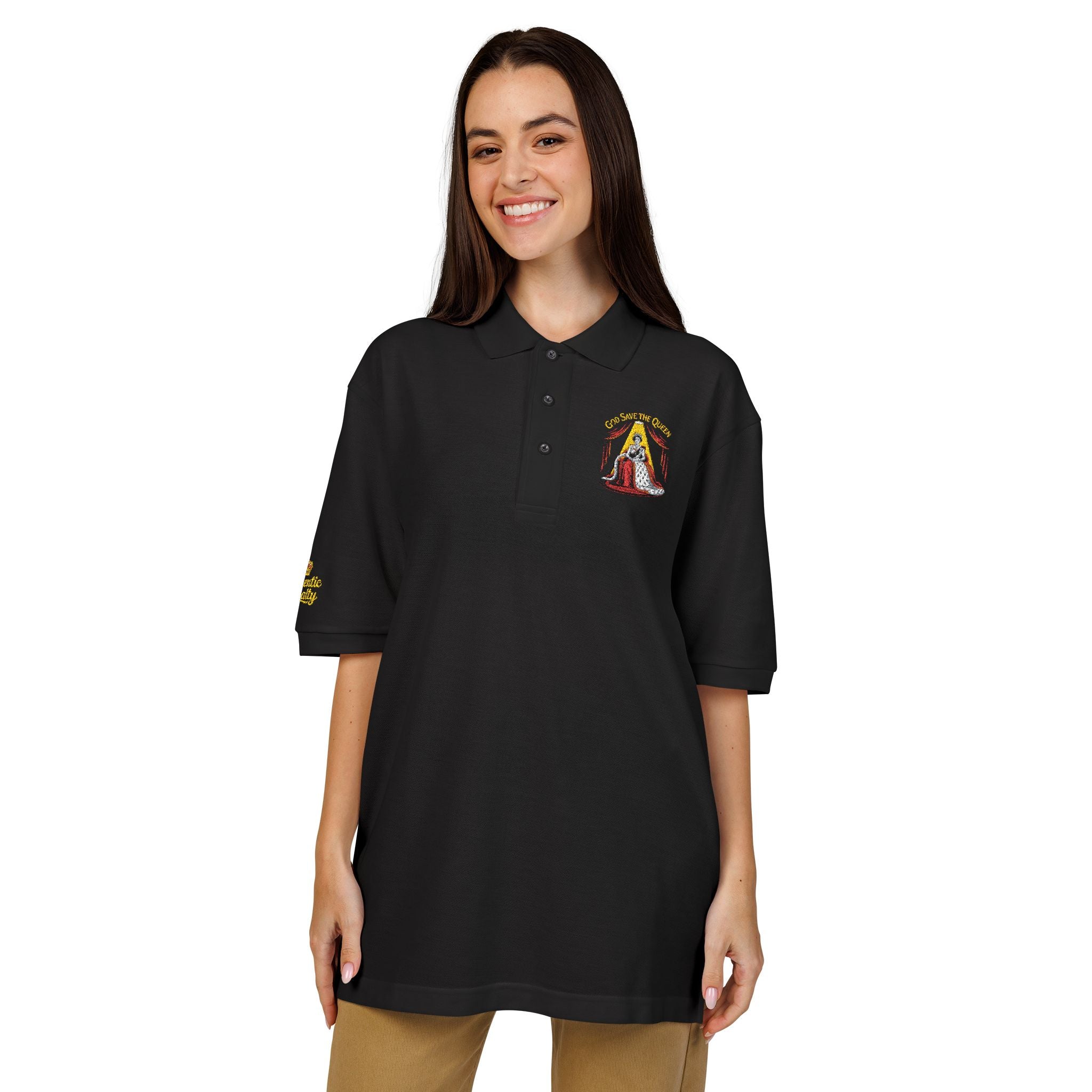 Women's "God Save The Queen" Polo Shirt