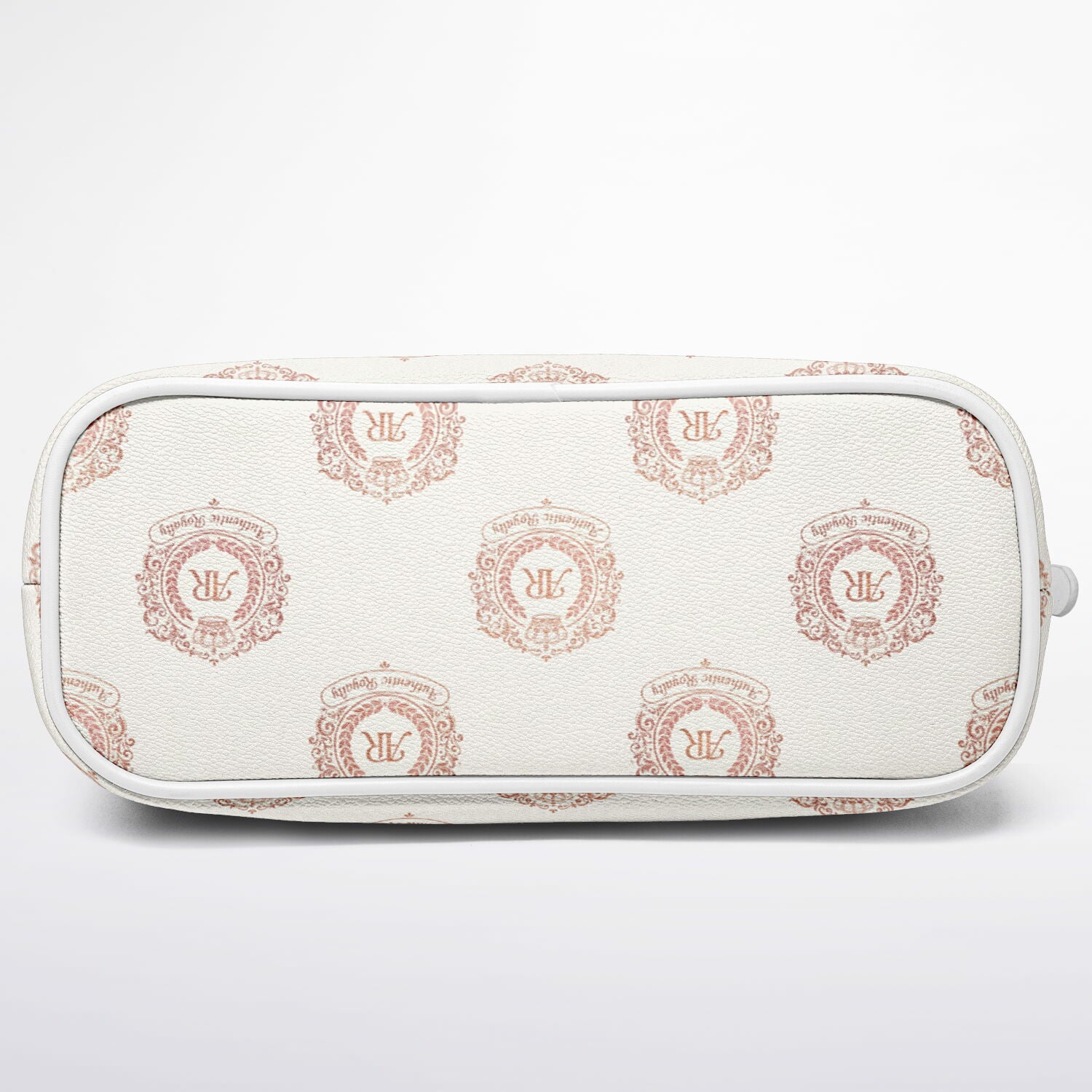 Rose Gold & Cream Faux Leather Tote Bag