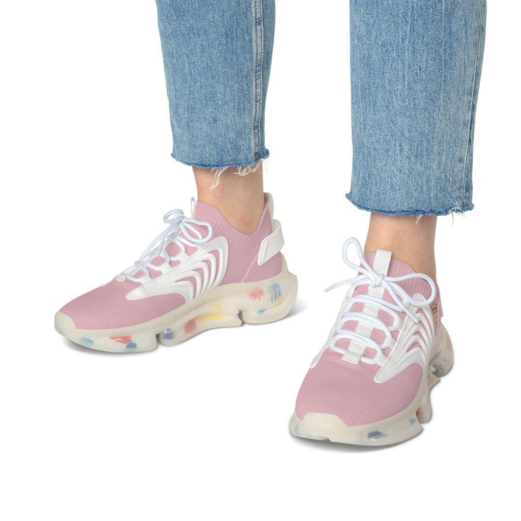 KoolKingKickz Women's "Plush Pink" Mesh Sneakers