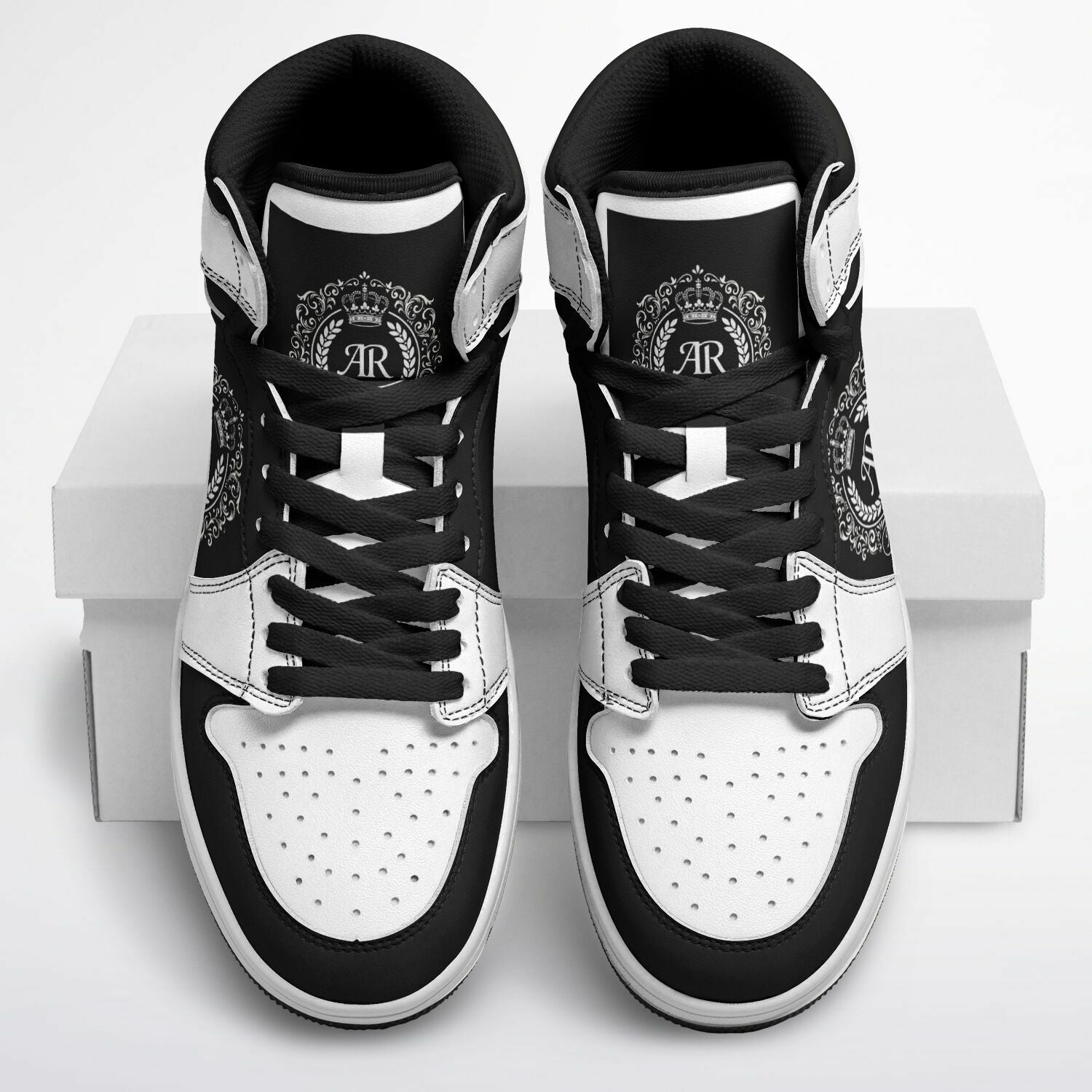 KoolKingKickz "Black & White Motion" High Top Shoes